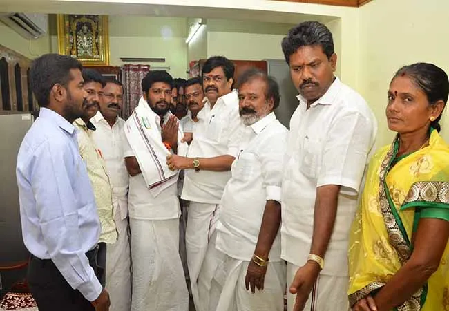VIRUDHUNAGAR DISTRICT ADMK  PARTY LEADER MINISTER RAJENDRA BALAJI 